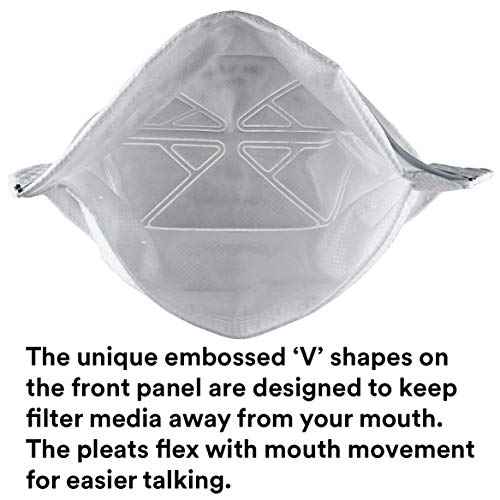3M N95 Disposable Respirator, Pack of 50, VFlex Particulate Respirators, NIOSH Approved
