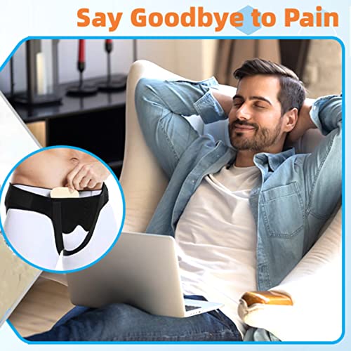 Hernia Belts for Men,Medical Hernia Guard Inguinal Truss for Single/Double,Sports Hernia Adjustable Waist Strap with 2 Removable Compression Pads (Large)