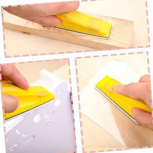 100Pcs Micro Detail Sander Paper Kit 3.5x1.2 Inch Hook and Loop Sandpaper Strips 120 Grit, Micro Finishing Sander Paper Detail Sander Refills for DIY Crafts Wood Tight Narrow Spaces Polishing