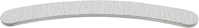 ForPro Zebra Curved Foam Board, 100/180 Grit, Double-Sided Manicure and Pedicure Nail Files, 7” L x .75” W, 12-Count (Pack of 2)