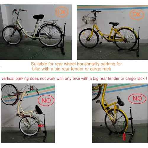 Foozet Bike Stand,Vertical Bike Rack Garage,Space-Saving Rack with Adjustable for Garage & Apartment, Bike Storage for Indoor Storage (1 pack)