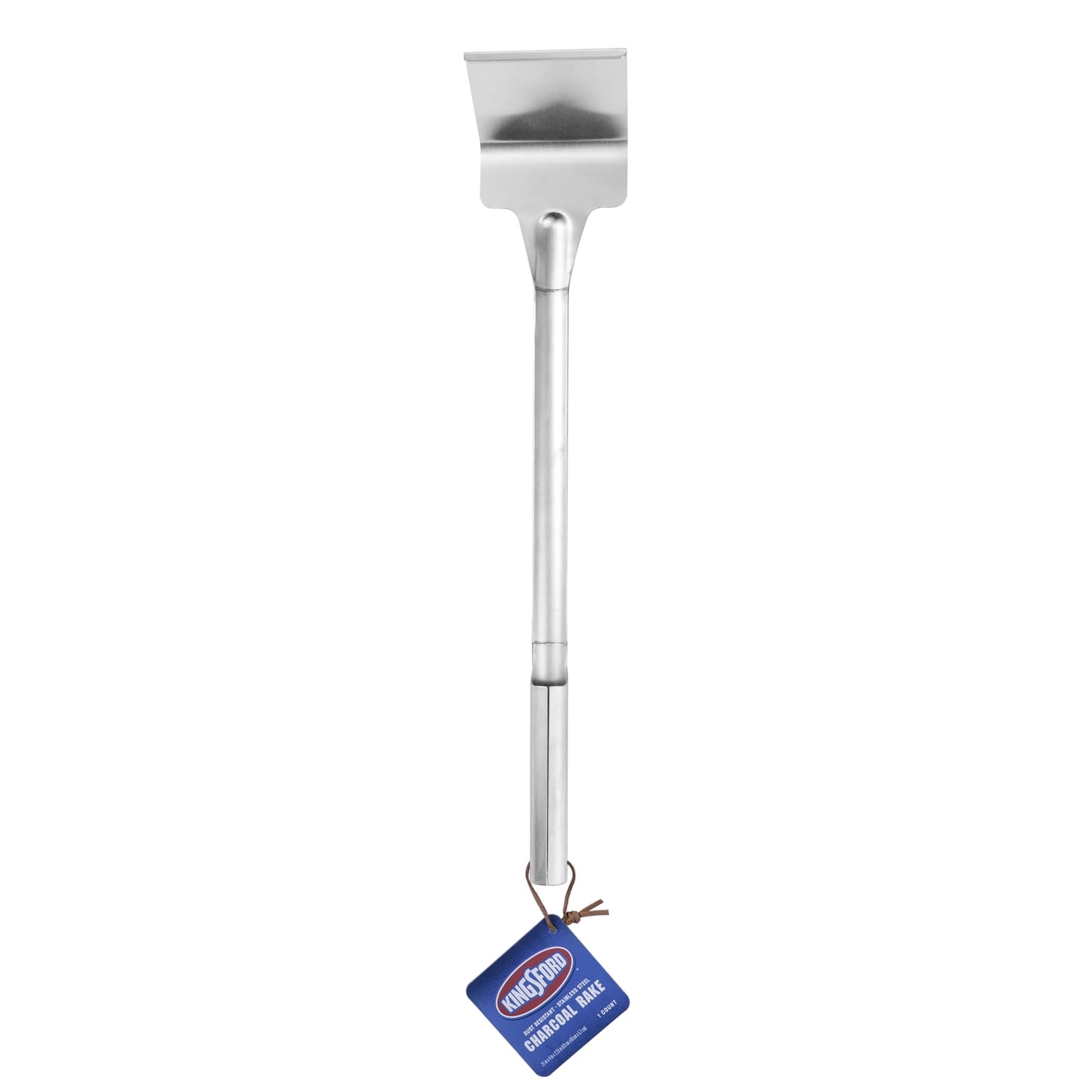 Kingsford Charcoal Rake for Grill and Smoker, Stainless Steel Coal Tool for Moving Briquettes and Lump Charcoal, Rust Resistant BBQ Fire Management Accessory, 21 Inch Handle, 4 Inch Head