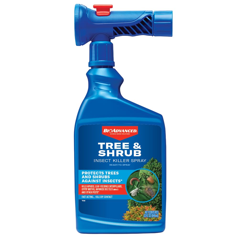 BioAdvanced Tree & Shrub Insect Killer, Outdoor Pest Control, Ready-to-Spray, 32 oz