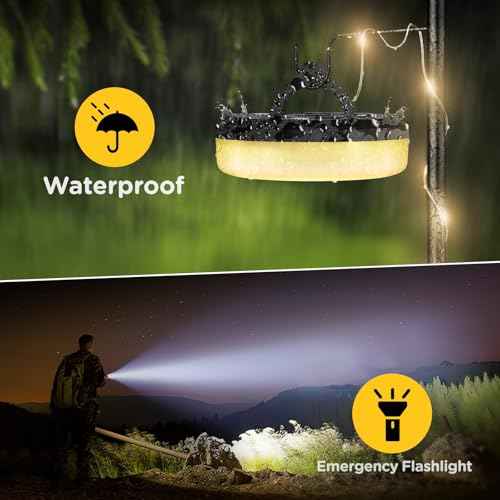 OGERY 3-Pack Camping String Lights, 4 in 1 Quick Storage 32.8FT Rechargeable Indoor Outdoor Fairy Lights String with 8 Lighting Modes, Hanging Portable LED for Christmas Decor Patio Party Essentials