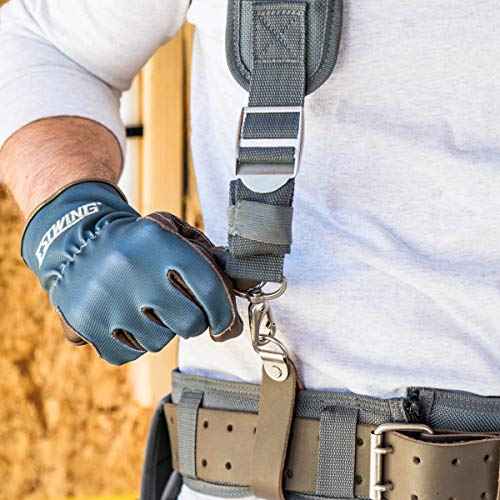 Estwing Cooling Mesh Padded Tool Belt Suspenders, Durable, Steel Hardware, Chest Strap, Adjustable