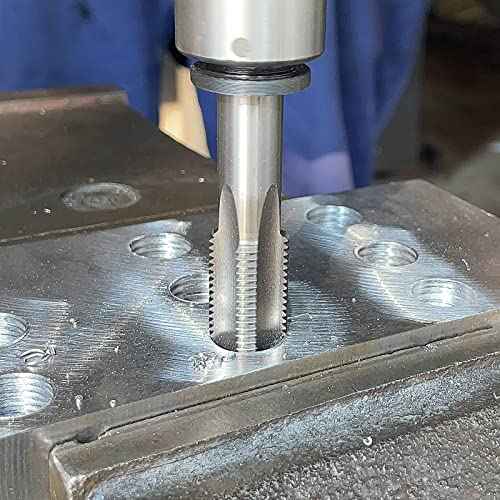 Burkit 1-1/4"-12 UNF Thread Tap Right Hand, HSS 1-1/4 x 12 UNF Straight Fluted Machine Tap