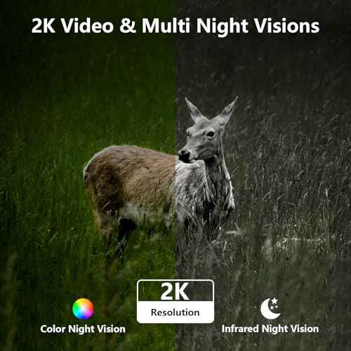 Cinnado 4G LTE Cellular Security Camera-No WiFi Outdoor Camera Wireless with 5W Solar Panel, 2K 360¡Æ Color Night Vision, PIR Motion, TF Card Storage, Works with Alexa, SIM Card Included, B6 4G 1P