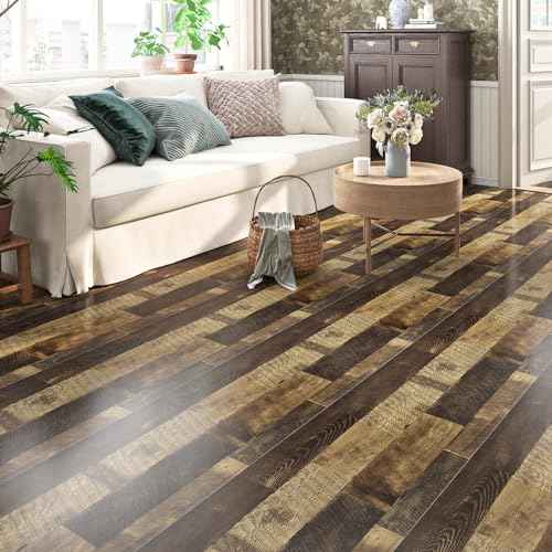 FunStick Brown Wood Contact Paper for Countertops Cabinets Waterproof Wood Wallpaper Peel and Stick Butcher Block Countertop Contact Paper Removable Wooden Grain Wall Paper Vinyl Wrap for Desk 16"x80"