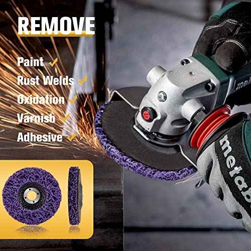 LAIWOO Strip Discs Stripping Wheel for Angle Grinder, 4-1/2" Paint Stripper Abrasive Wheel Disc Clean and Remove Paint Coating Rust Welds Oxidation£¨5Pack£©