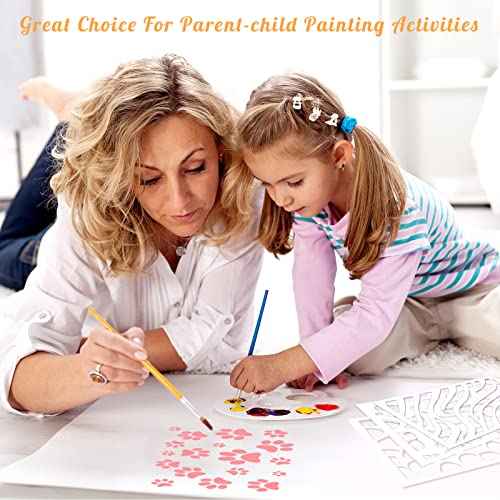 5 Pieces Animal Print Skin Stencil 8 x 6 Inches Leopard Makeup Zebra Painting Stencil Reusable Cheetah Template Plastic Cow Giraffe for Painting on Wall Face Body