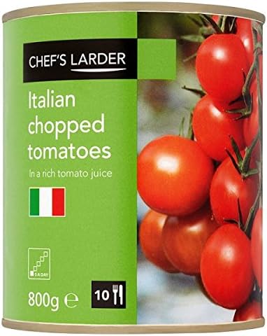 ( 6 Pack ) Chef's Larder Italian Chopped Tomatoes in a Rich Tomato Juice 800g