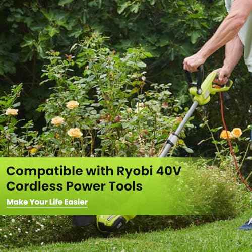 Replacement for Ryobi 40V Battery Compatible with Ryobi 40V Lithium Battery OP4040 OP4050A OP40602 OP40201 OP4026 OP4026A OP4015 OP4060 Cordless Power Tools