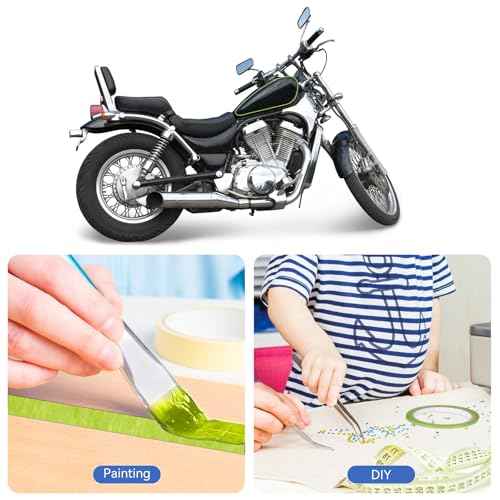 8 Rolls Green Pinstripe Masking Tape 1/8 Inch Width Thin Line Painters Tape for Painting Whiteboard Tapes Pinstriping Paint Tapes for Wall DIY Board Auto Paint