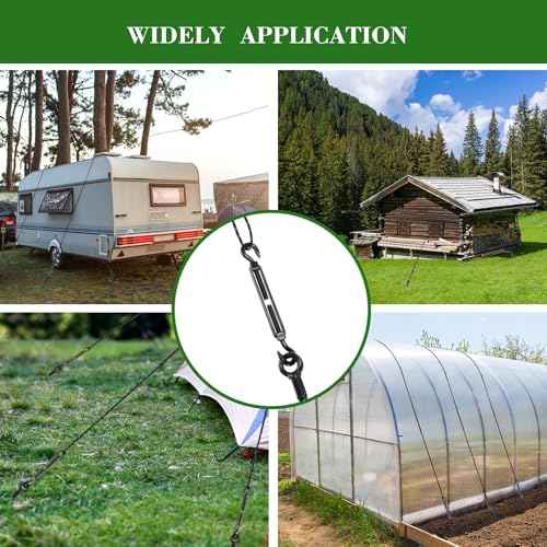 Silkfly 4 Set 30 Inch Earth Anchors Shed Swing Set Spiral Heavy Duty Ground Trampoline Stakes Camping Mobile Home Carport Tree Tent Anchors with Adapter M8 Turnbuckle Hook Straps for Staking and Rope