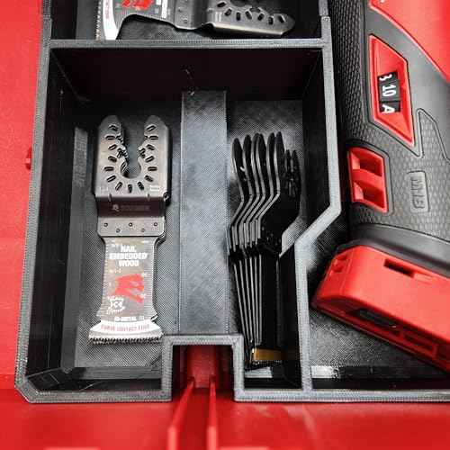 Tidy Tool Insert for Milwaukee M18 Multi-Tool (Fits 2626 & 2836 Models) ? Reversible Liner for Packout 2-Drawer & 3-Drawer Systems ? Organizer Only