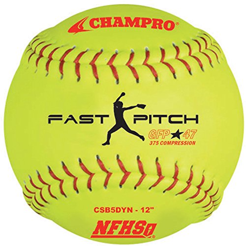 Champro NFHS Synthetic Cover, Red Set (Optic Yellow) (Pack Of 12)