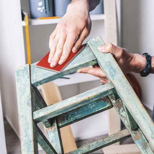 21 Pcs Sanding Block Grit Pads 180-2000 Assortment Kit, Sunoyar Sandpaper Soft Foam Pads Dry Wet, Fine Grit Sanding Sponge for Wood Furniture Drywall Plastic Metal Paint