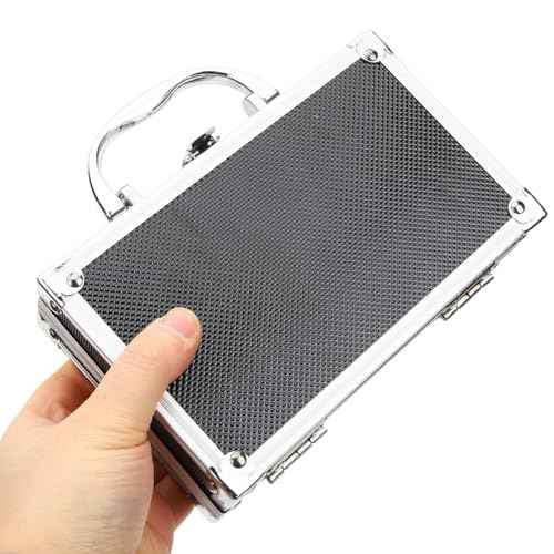 Mini Briefcase Aluminum Tool Holder Box Case, Baby Briefcase Zarges Aluminum Cases Professional Flight Briefcase Tool Box Travel Luggage Organizer Case for Craftsman Carry Man