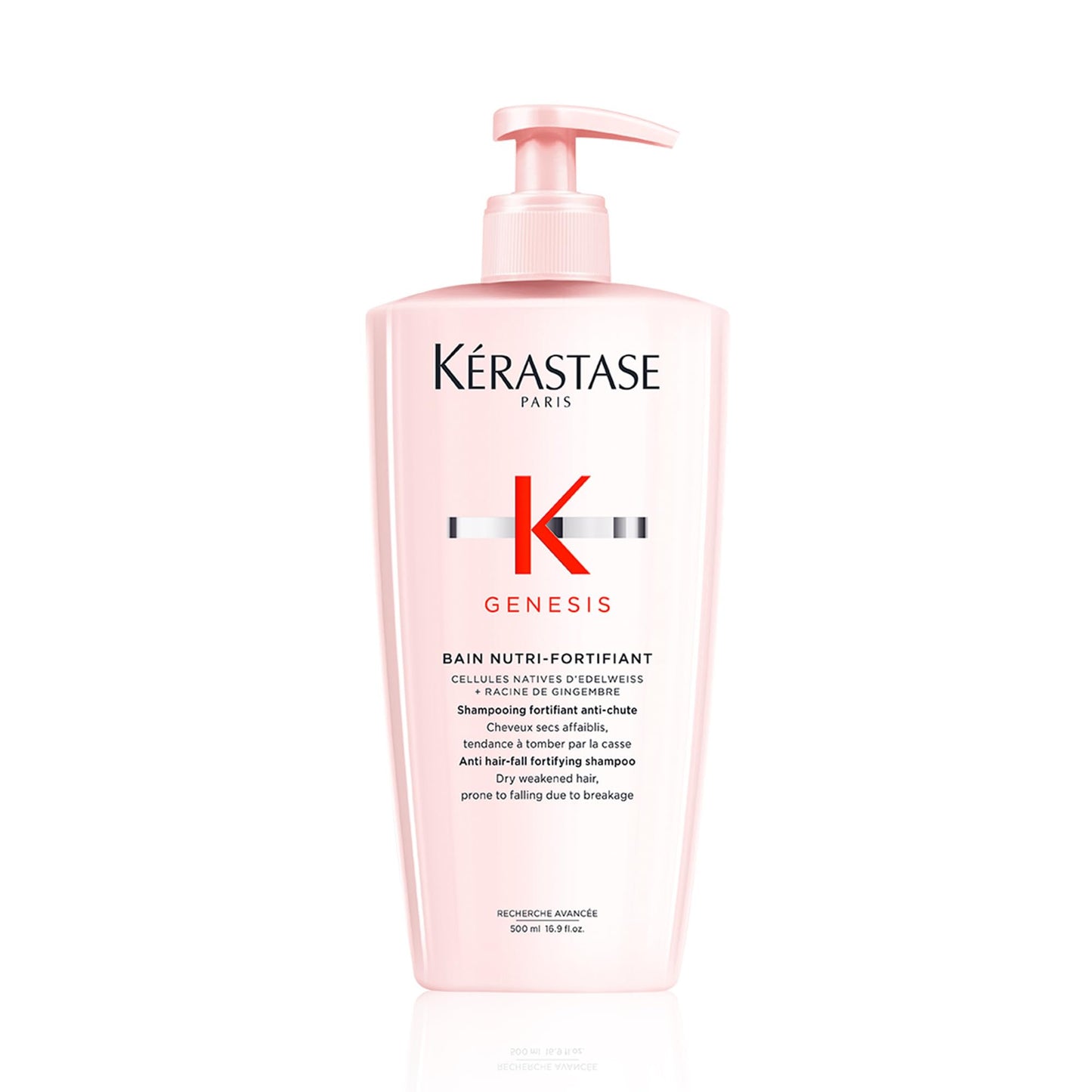 Kerastase Genesis Strengthening Nutri-Fortifiant Shampoo - For Weak or Damaged Hair, Detangles & Hydrates, For Normal to Dry Hair, 16.9 Fl Oz