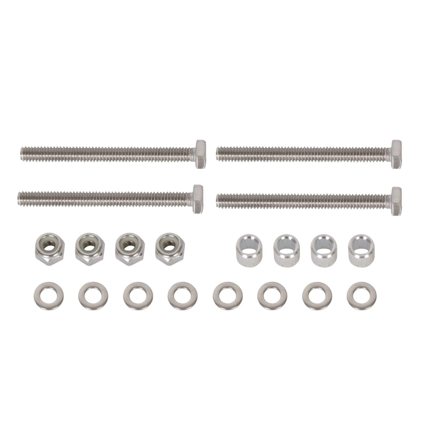 KUAFU Aluminum Slide Deck Flange w/Flange Bolt Diameter of 1.9" for Inground Swimming Pools (4 Pack)