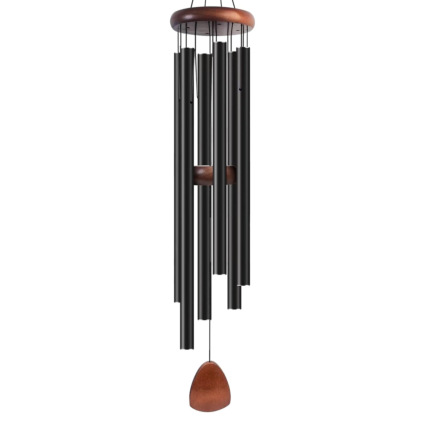 Bursvik Wind Chime for Outside Deep Tone, 45 inch Large Wind Chimes, 6 Heavy Duty Tubes Aluminium Metal Extra Large Wind Chimes, Decoration for Garden, Patio, Yard, Gift for Mother's Day