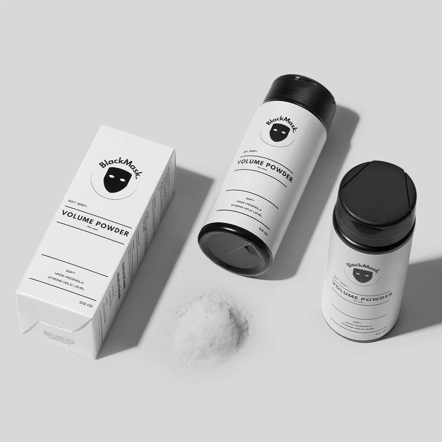BlackMask Texture Powder for Men, Easy to Apply - Instantly Adds Texture & Volume, Strong Hold, Hair Powder for Men (Pack of 2)