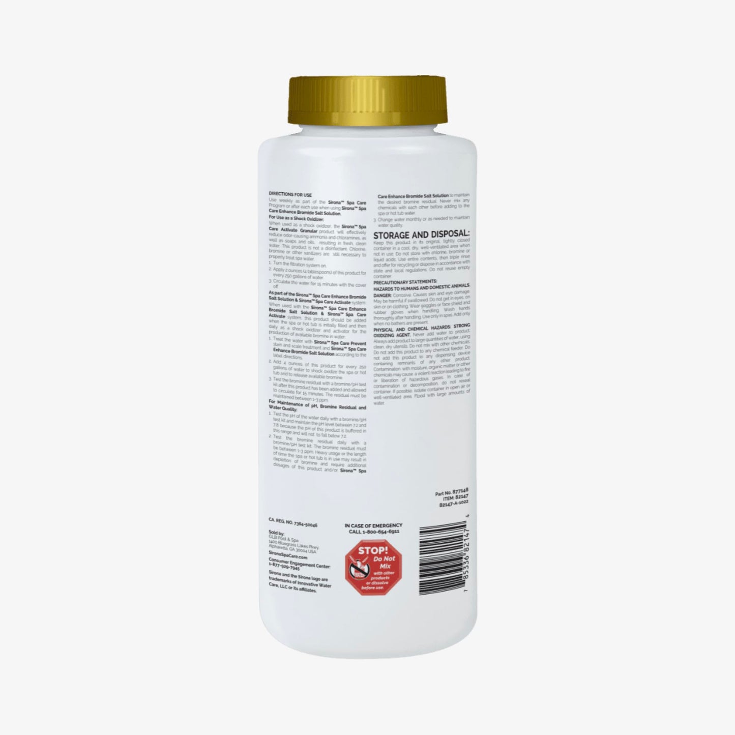Sirona 82140 Activate Granular, 32 oz