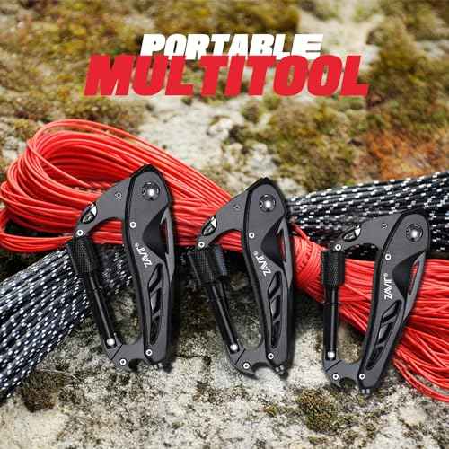Gifts for Men, Multitool Carabiner with Pocket Knife Men Valentines Day, Mens Stocking Stuffers for Christmas, Stocking Stuffers for Dad Gifts from Daughter Son, Birthday Tools Gadgets for Him Husband