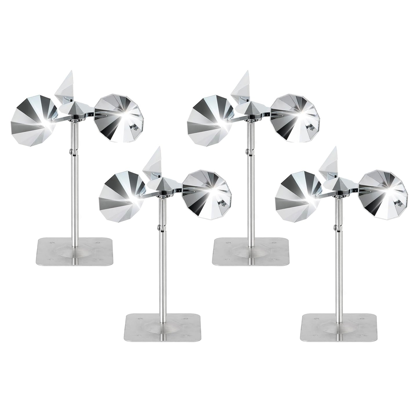 OFFO 4 PCS Bird Scare Reflective Device, Bird Reflector Keep Pigeon Woodpeckers and Sparrows Away for Outdoor Use Boats Roofs Gardens