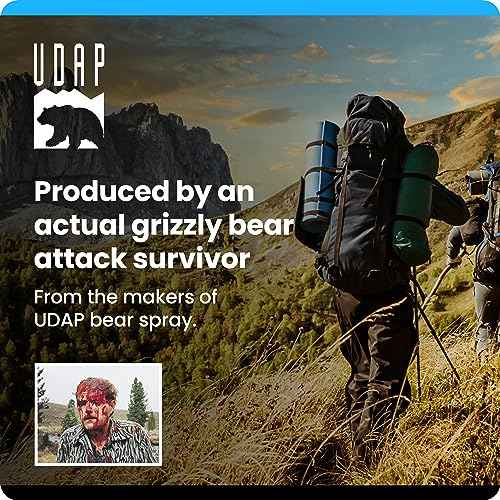 UDAP/Griz Guard Inert Training Unit - Practice Bear Spray Canister, No Active Pepper Ingredient, 12I, 7.9 oz