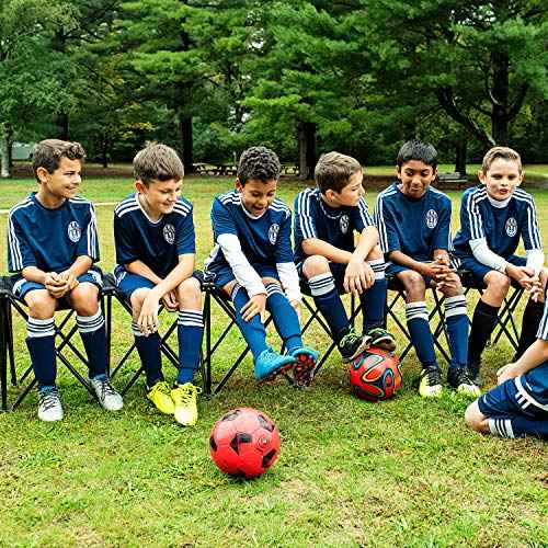 Franklin Sports Sideline Team Bench ? 6 Person ? Collapsible Sport Bench ? No Assembly ? Instant Seating ? All Sport ? Soccer ? Lacrosse ? Football ? Heavy Duty