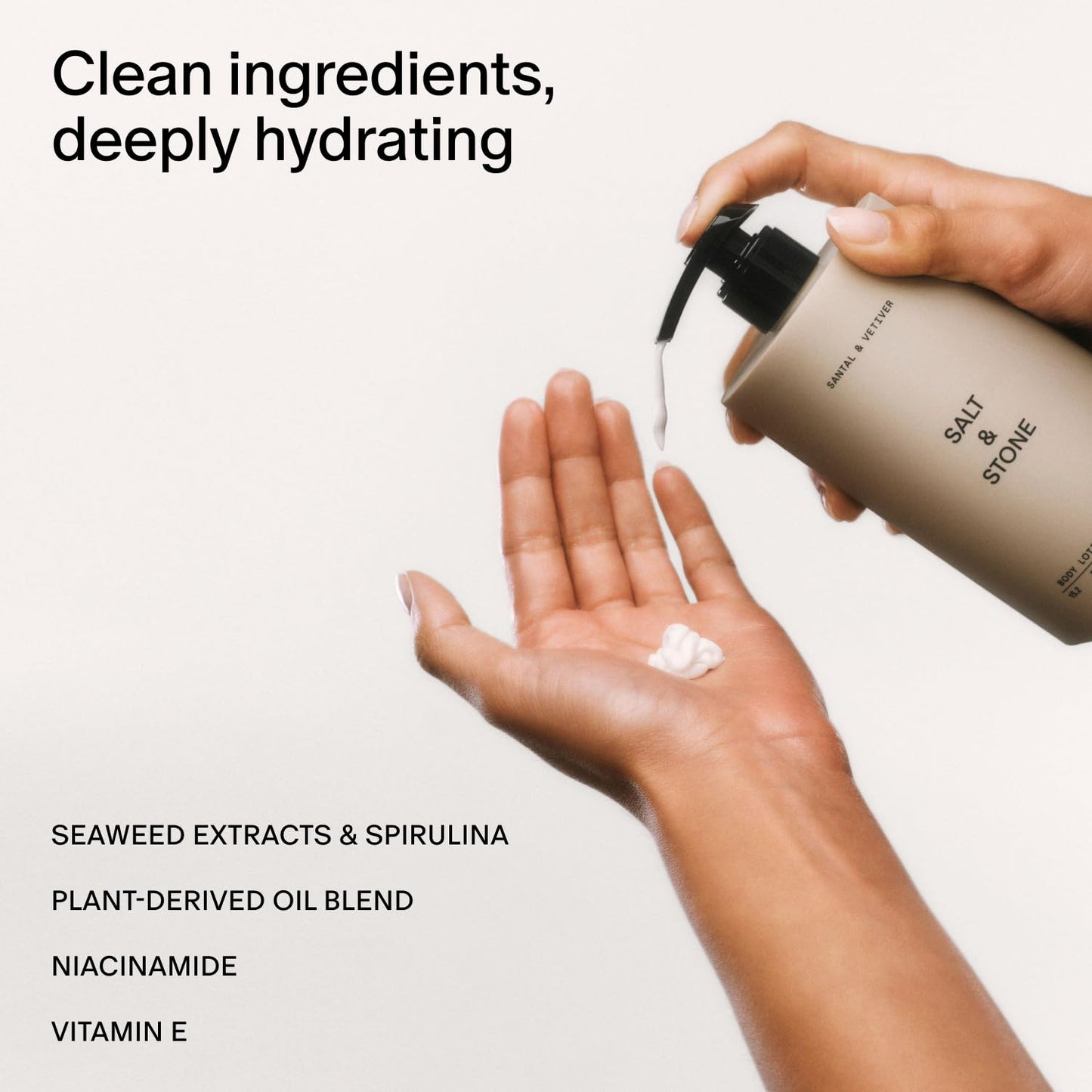 Salt & Stone Body Lotion for Women & Men | Saffron & Cedar | Hydrates, Nourishes & Softens Skin | Restores Dry Skin | Fast-Absorbing | Cruelty-Free & Vegan | 15.2 fl oz