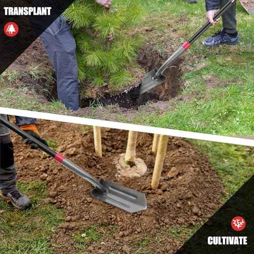 4-Inch Trench Shovel Trenching Spade Irrigation Shovel Narrow Spade Trench Digger Tool,57 inches