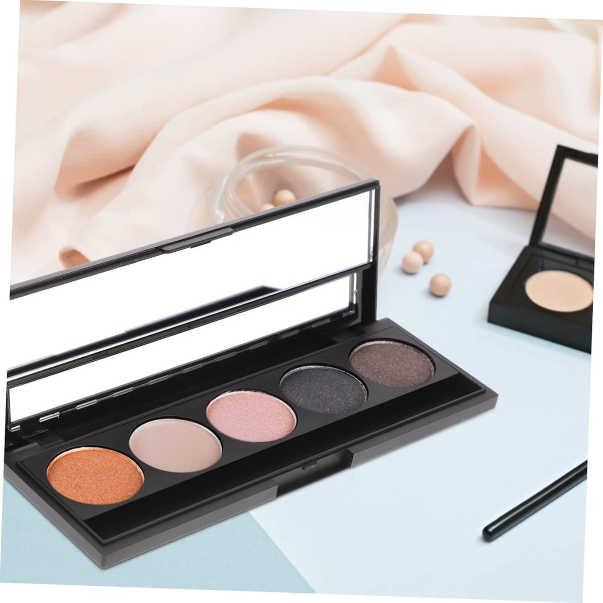 2Pcs 5 makeup pallet eyeshadow pans magnetic empty Palette Containers makeup container Eyeshadow Empty Case sample containers Eyeshadow Case cosmetic makeup powder travel