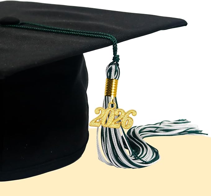 GraduationMall Single&Multiple Color Graduation Tassel with 2026 Year Charm 9"