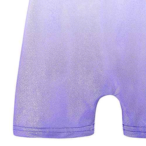HOZIY Leotards for Girls Gymnastics Kids Children Biketard Snowflake Ribbon Blue Purple Hot Pink Sparkle