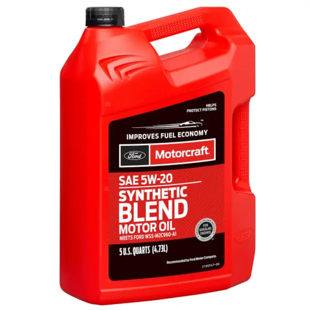 Motorcraft SAE 5W-20 Synthetic Blend Motor Oil - XO-5W20-5Q3SP - 5 Quart Jug (For Select Models and Years of Ford, Lincoln, and Mercury Vehicles)