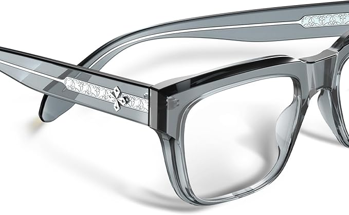 VISOONE TR90 Square Blue Light Blocking Glasses Fashion Computer Eyewear for Women and Men RANDI