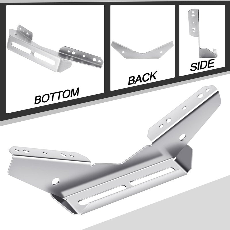 DaisyInner 8 Pcs Pontoon Wing Brackets Pontoon Trailer V Wing Bunk Galvanized Bracket Pontoon Boat Trailer Guides Lift Cradle Cleats Boat Trailer Parts Accessories