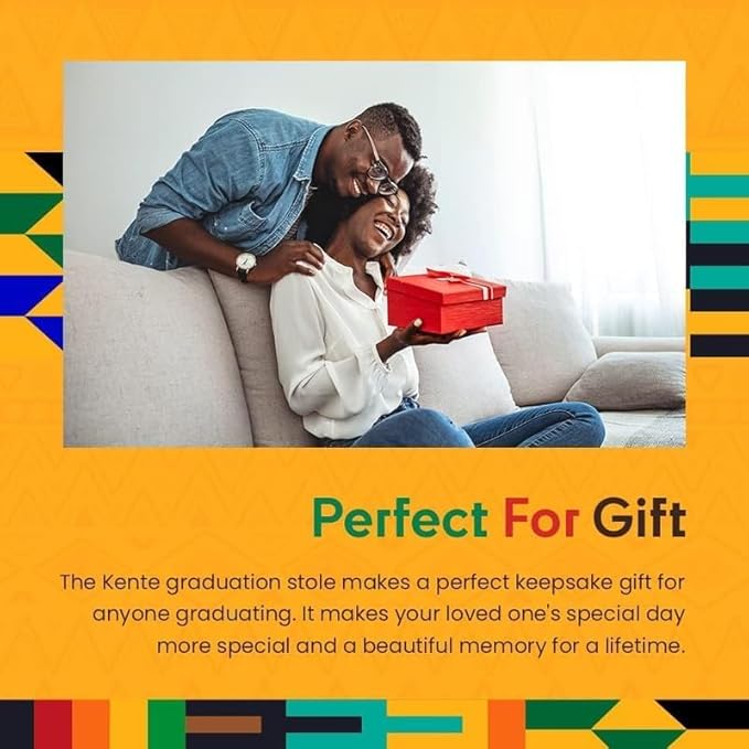 Kwabla's Kente Graduation Stole 2026 | Kente Stole Class of 2026 | Kente Graduation Sash 2026