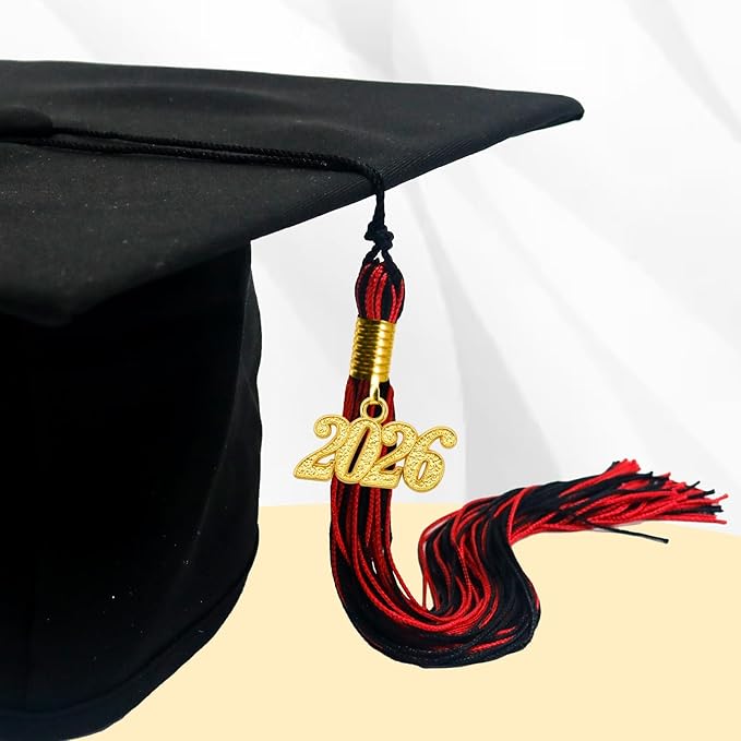 GraduationMall Single&Multiple Color Graduation Tassel with 2026 Year Charm 9"