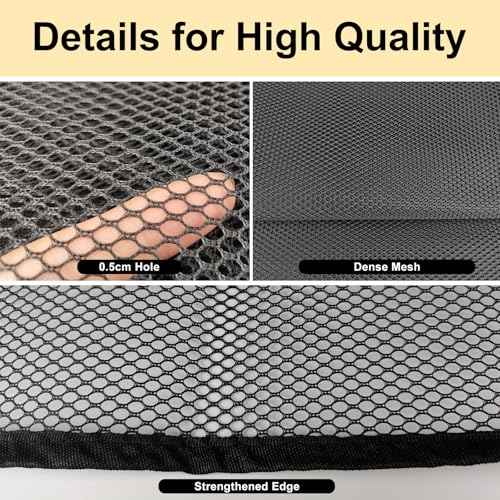 Banister Guard-18ft X 2.66ft Thick Balcony Safety Net for Kid Pet Balcony Guard Balcony Netting for Pet Rail Net for Balcony Apartment Cat Netting Safety Netting for Railings Stair Guards (Black)