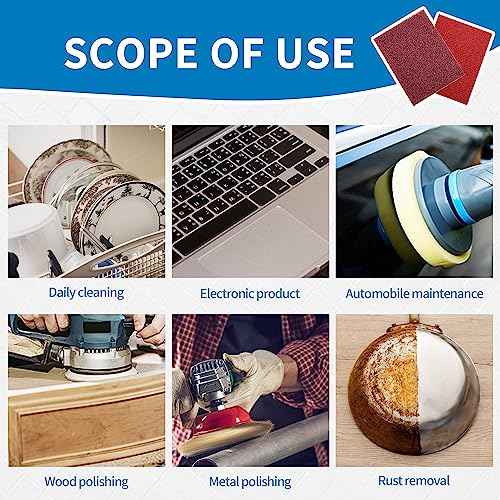Hand Pads 7447 Industrial Scuff Pad Automotive Reusable Household Abrasive Hand Pads Heavy Duty Scrub Pad Scuffing Scouring Sanding Surface Preparation of Woodworking 4¡¯¡¯x3¡¯¡¯