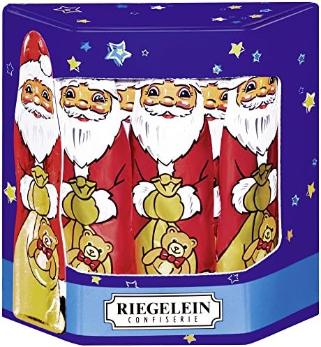 RIEGELEIN Solid Chocolate Santas, 125 GR