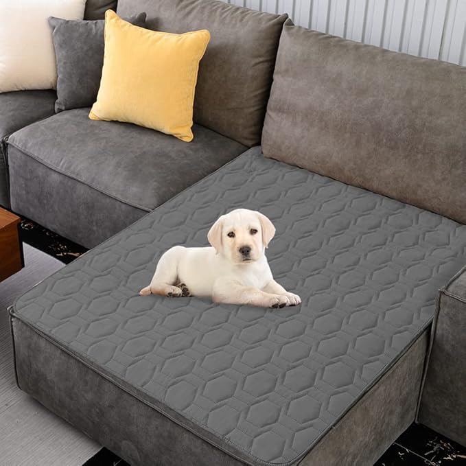 Waterproof and Non-Slip Dog Bed Cover and Pet Blanket Sofa Pet Bed Mat ,car Incontinence Mattress Protectors Furniture Couch Cover for Most Cats Dogs,Pets(30x70-Dark Grey)