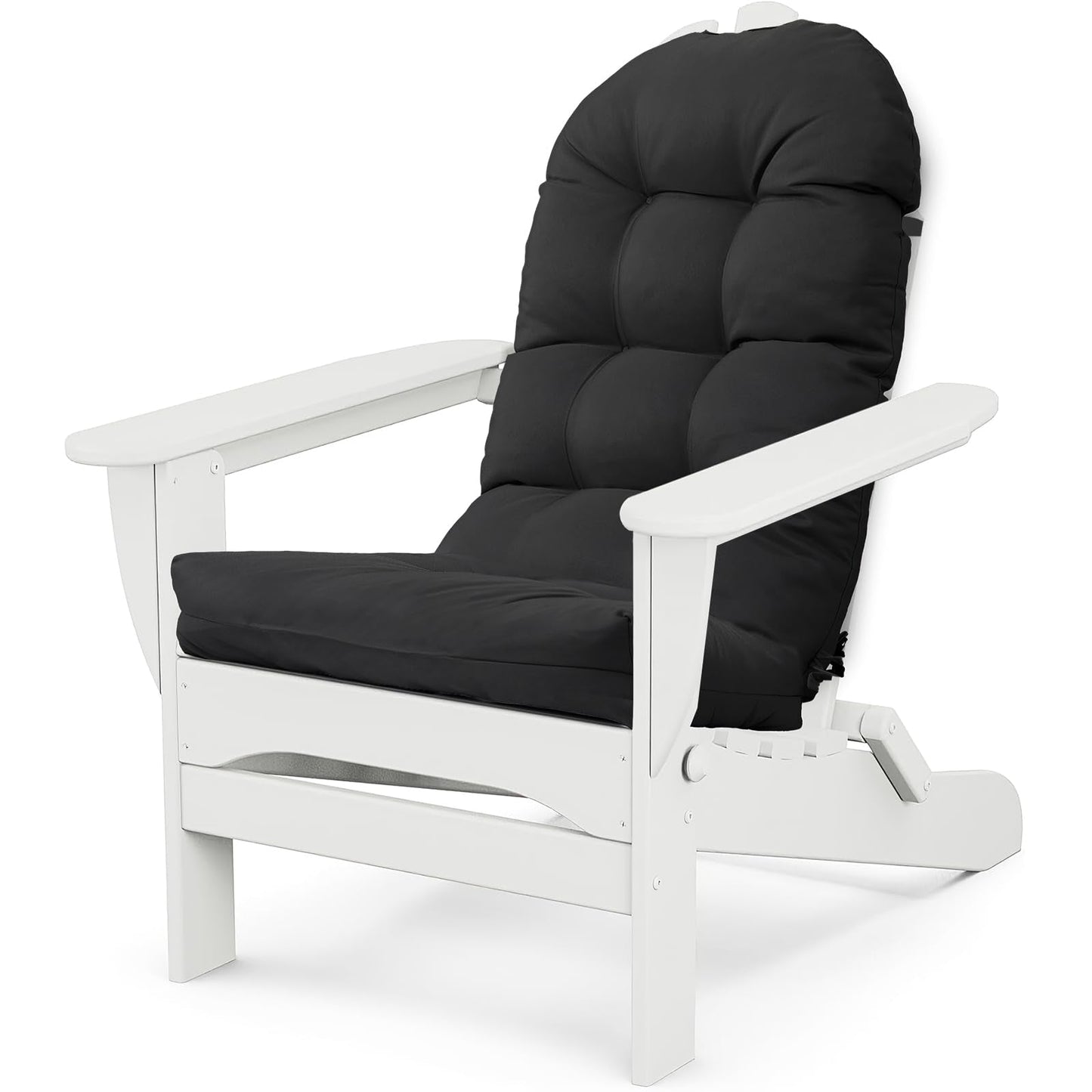 MQK Adirondack Chair Cushion, Thick Indoor/Outdoor Rocking Chair Cushion with High Elasticity PP Cotton, Fade-Resistant, 44'x19'x4