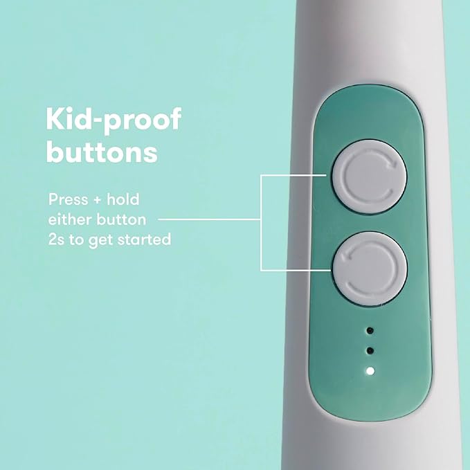 Frida Baby Electric Nail Buffer | Safe + Easy Baby Nail File, Baby Nail Clippers + Nail Trimmer Kit for Newborn, Toddler, Children's Fingernails/Toenails, 4 Buffer Pads, LED Light, Storage Case, White