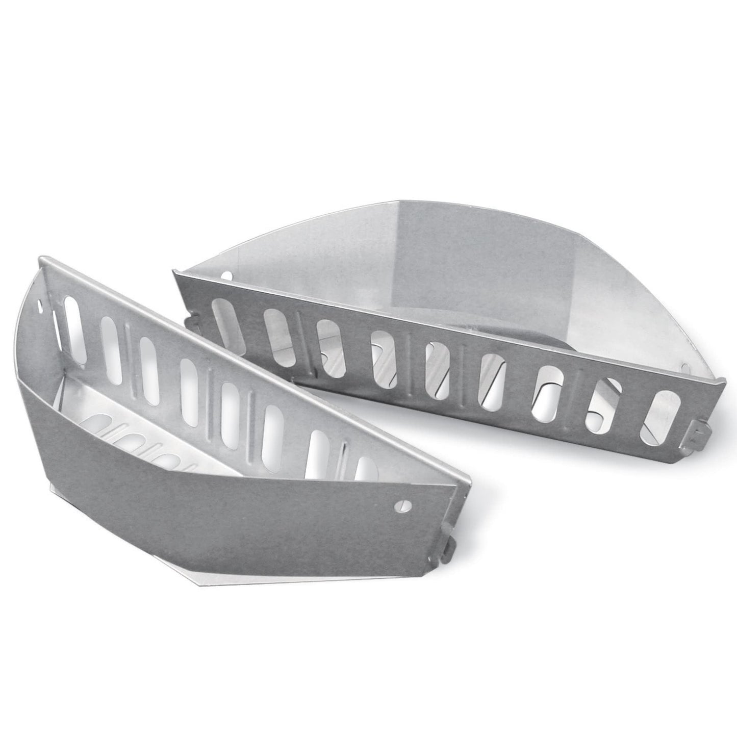 Weber Char-Basket Charcoal Briquet Holders (Set of 2) â Aluminized Steel, CorrosionâResistant Fuel Baskets for Indirect Grilling, Fits Weber 18" and Larger Charcoal Grills