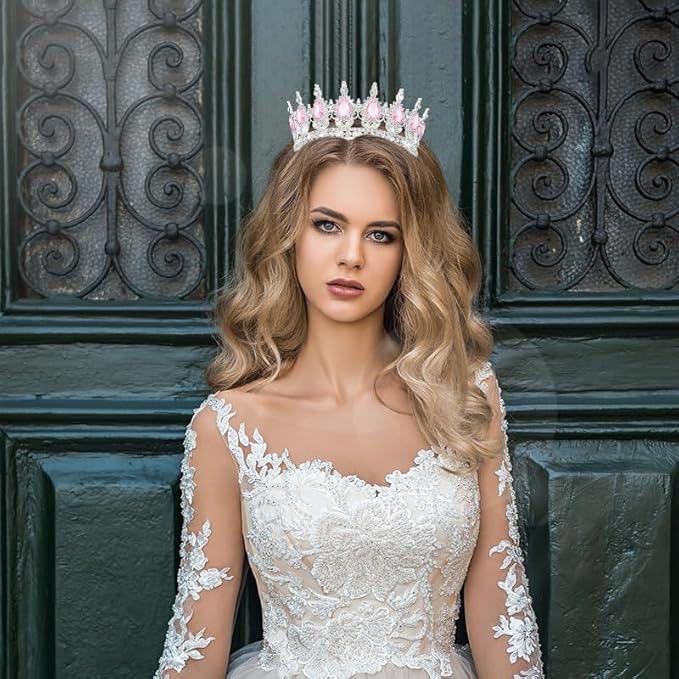 YOUlDIANZI Queen Crown Rhinestone Wedding Crowns and Tiaras for Women Costume Party Hair Accessories Princess Birthday Crown Crystal Bridal Crowns
