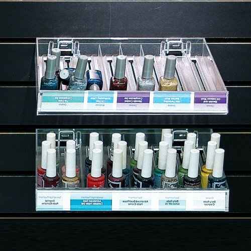 Azar Displays 225508-2pack 8-Compartment Nail Polish Tray (Pack of 2)
